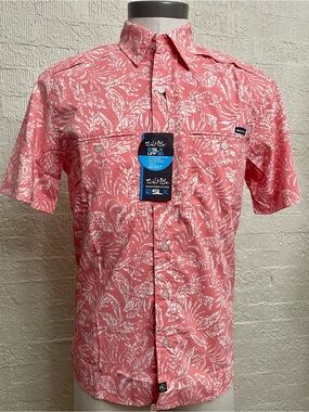Salt Life Men's SLX Performance Short Sleeve Button-Down Shirt
